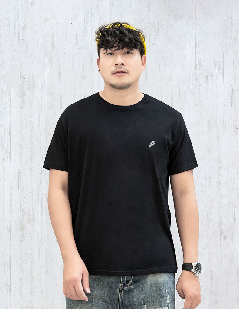 胖哥哥大码男装胖子肥佬短袖t恤男夏季休闲纯棉体恤加肥加大宽松大码