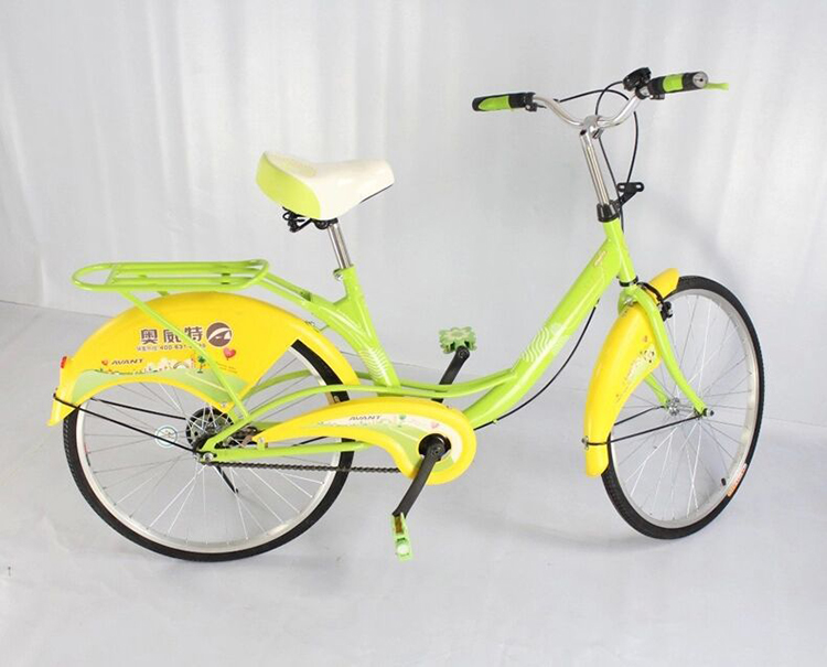 24寸淑女自行车 城市休闲单人车 脚踏车 自行车 旅行景点观光自行车