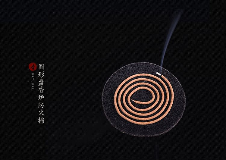 香炉熏香盒防火棉防火隔热垫阻燃棉防火布耐高温棉垫香炉垫 圆形防火