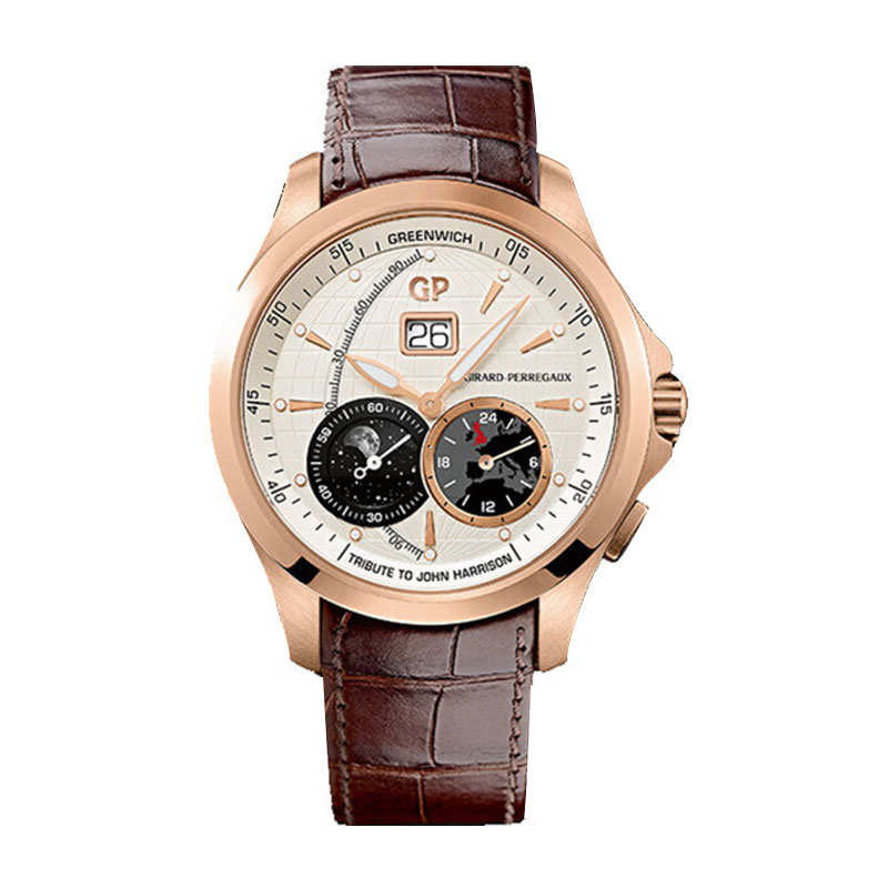 9.9新未使用芝柏男士机械手表49655-52-133-bbba