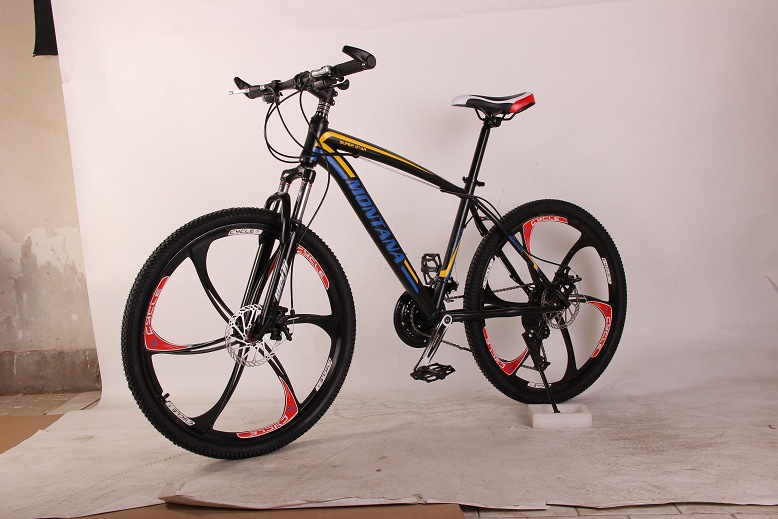 26寸变速山地车自行车 27速山地自行车 黑绿 27速