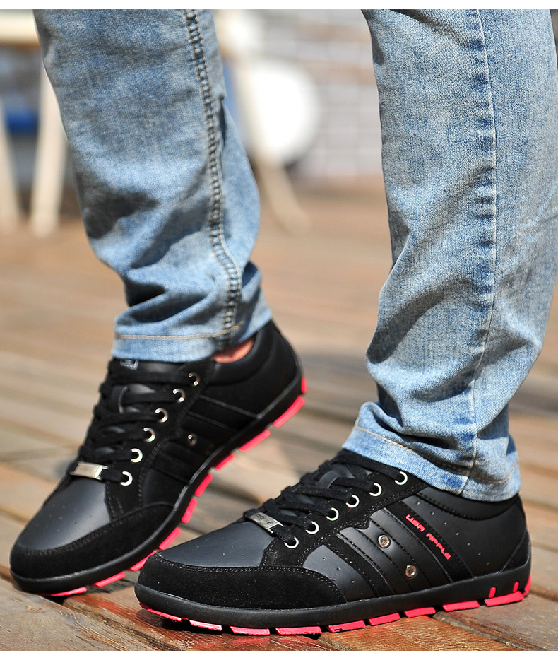 美国苹果apple 男鞋运动休闲韩版潮流行男士轻便透气单鞋 黑色 42(260