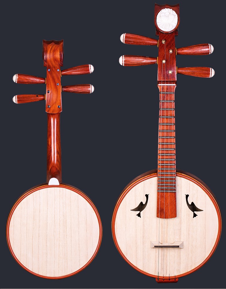 高音小阮非洲花梨木高音小阮乐器民族乐器小阮 花梨木高音小阮(牡丹头