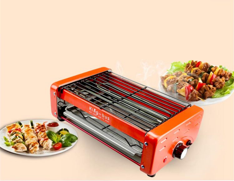 双层家用电烧烤炉韩式烤肉机室内电烤盘烤肉锅电烤架 均码