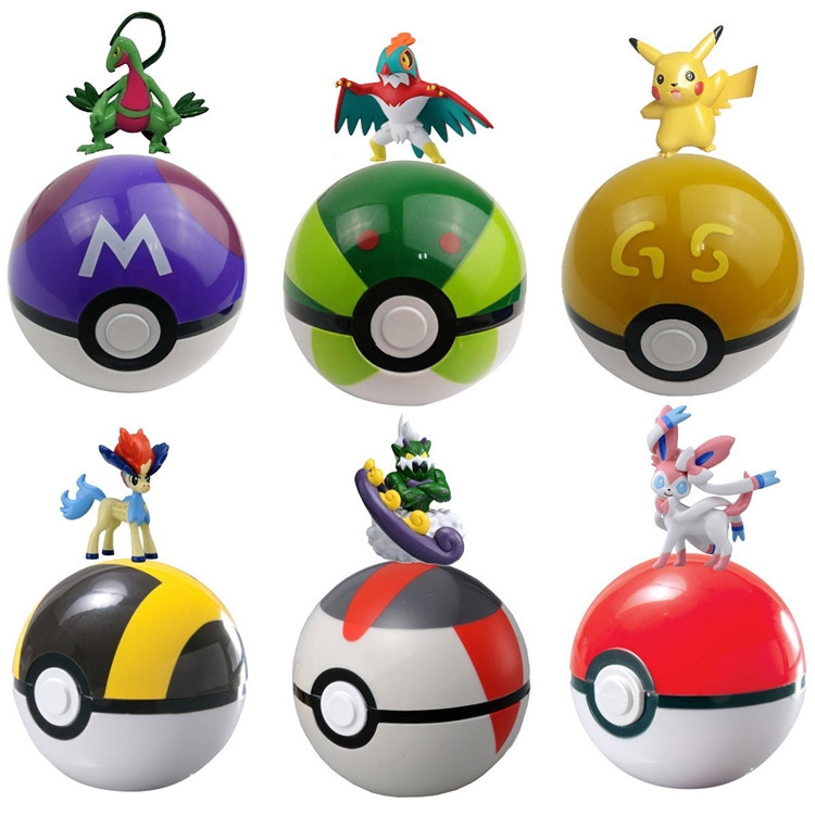 ucgo 口袋妖怪神奇宝贝精灵球 儿童玩具 大师球 7cm
