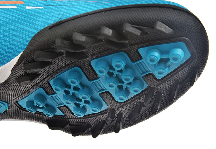 海德head 男子青少年儿童 tf碎钉足球鞋 963frk1763-1790湖蓝/黑 35