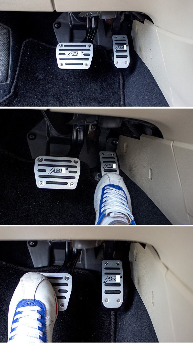 刹车换挡脚踏板铝合金油门踏板内饰改装配件 斯柯达昕锐 自动挡 两件
