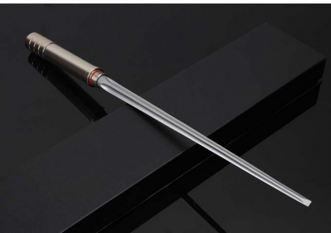 军用品刺刀户外刀具 开刃 三四棱刺56式组合棍刺 车载防身武器 纯钢