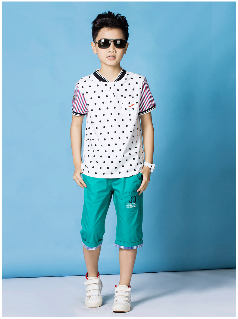 剑桥专柜正品童装 2016夏季新品男童短袖t恤 童装上衣儿童纯棉圆领中