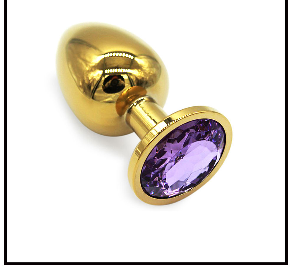 润裕 金属肛塞不锈钢后庭栓肛栓男女用后庭刺激金色