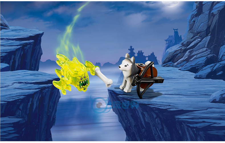 lego/乐高 忍者系列 幻影忍者吴大师的白色神龙70734 玩具积木