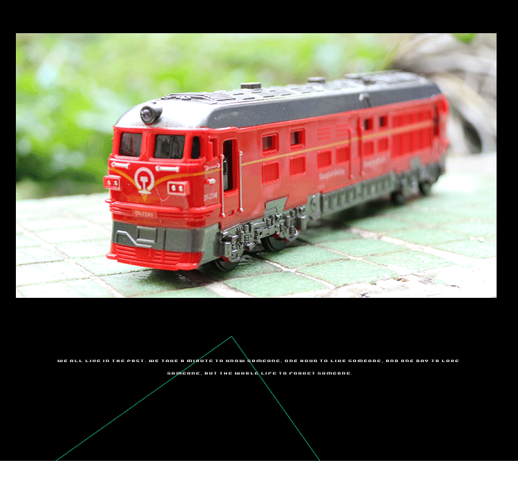 怀旧绿皮火车模型蒸汽内燃机车儿童玩具惯性小汽车仿真东风火车头红皮