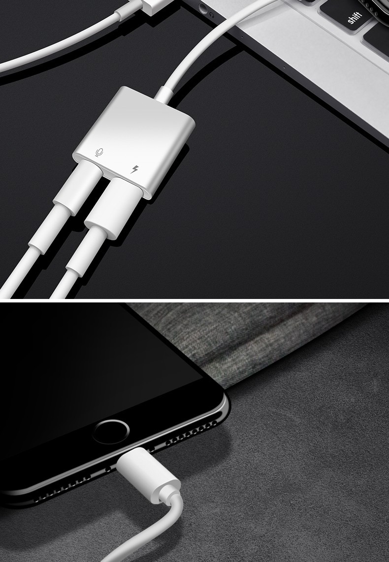 eheh苹果耳机转接头直播声卡二合一x11proxsmaxxr8p充电听歌u盾双扁