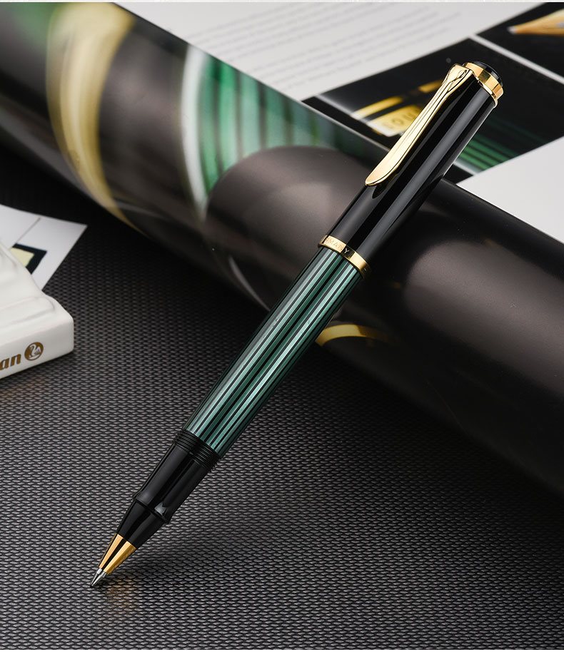 德国进口pelikan百利金经典施德莱斯曼线条宝珠笔签字r400 蓝色