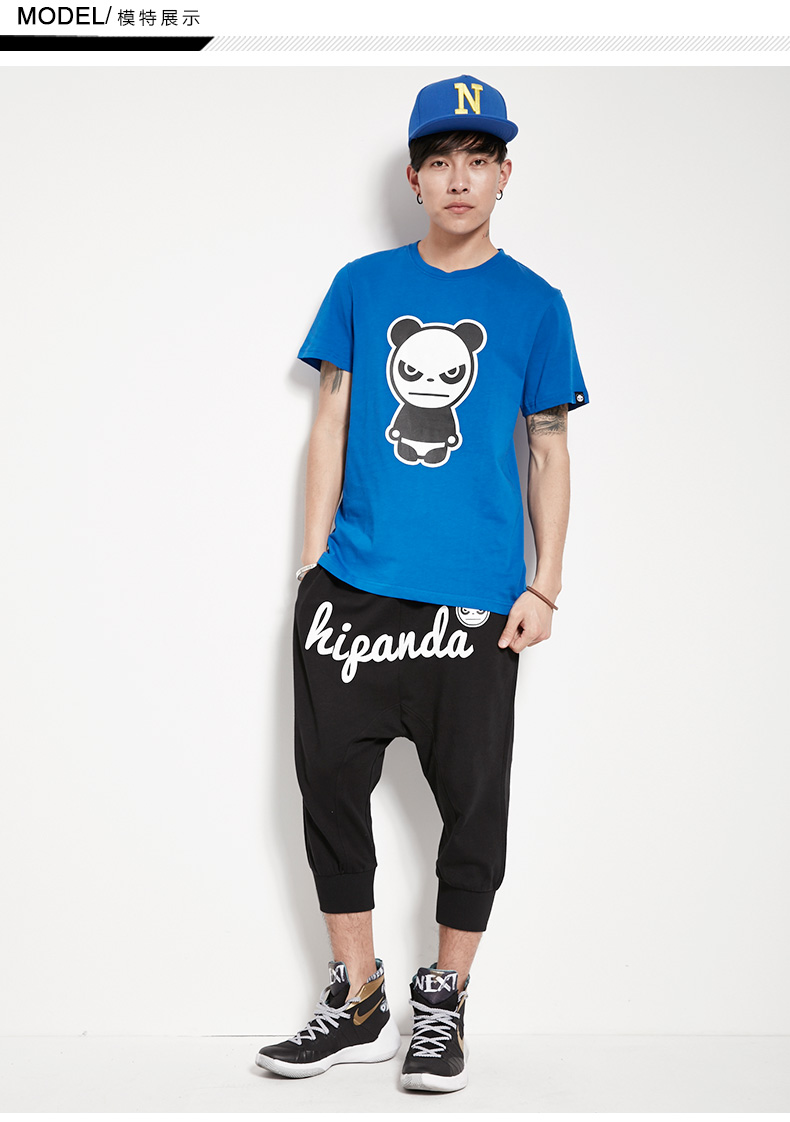 男装 t恤 hipanda 【旗舰店】【经典】hipanda 你好熊猫 设计潮牌