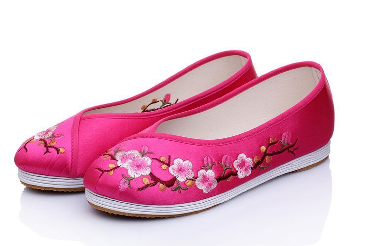 步莱尼2016春秋夏新款老北京布鞋 千层底 民族风绣花鞋女鞋单鞋平底