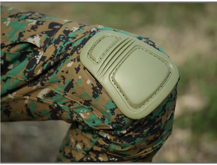 盾郎 护膝护肘4件套耐磨护具套装军迷cs装备安全防护战术运动蛙服护