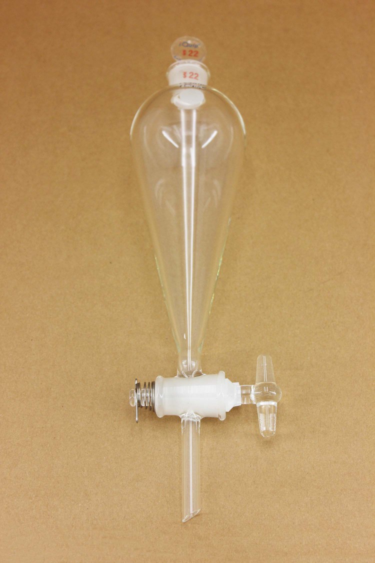 芯硅谷(i-quip) 芯硅谷 具玻璃节门分液漏斗 梨形 锥形分液漏斗 高硼