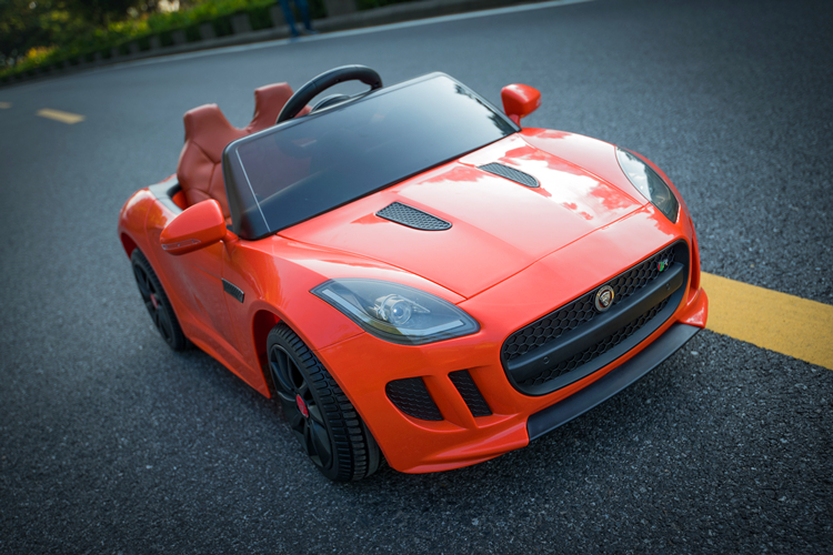 栋马捷豹授权 儿童电动车四轮可坐带遥控电动汽车 儿童玩具车可坐人