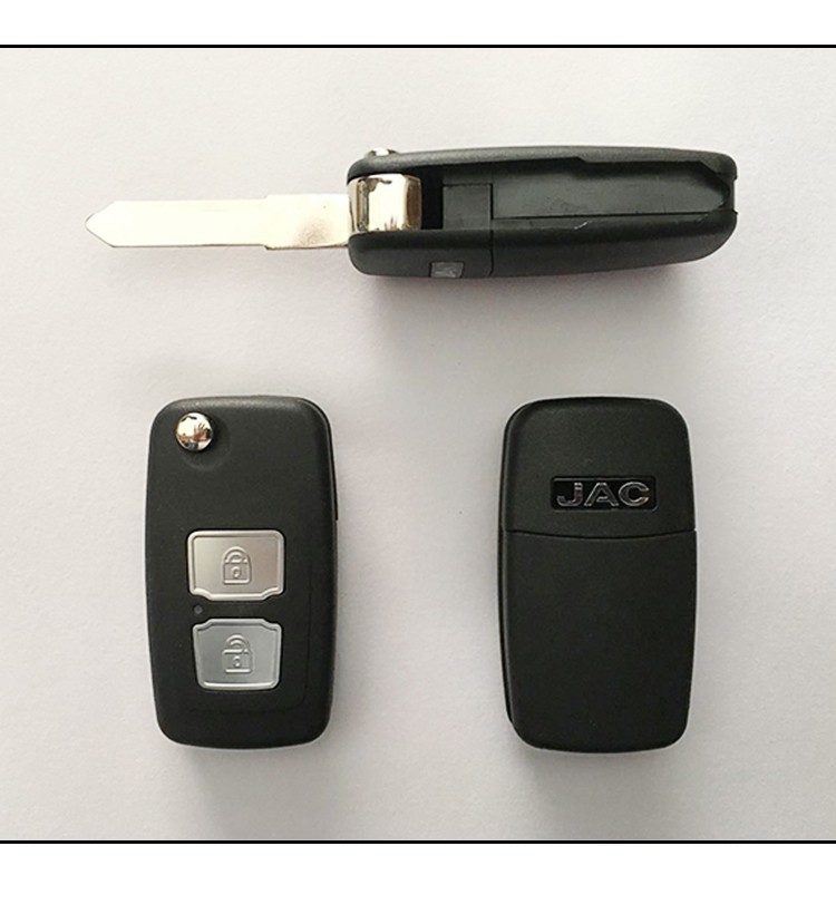 器壳折叠替换外壳按键货车原厂更换配件 钥匙替换外壳银色按键 钥匙胚