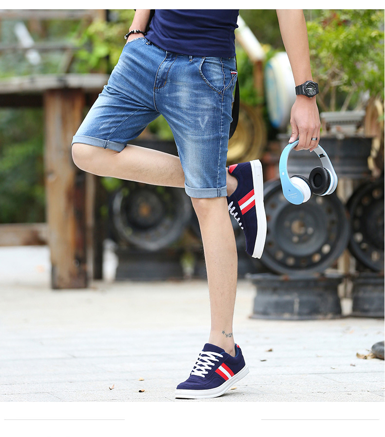 丹杰仕 2016韩版潮流牛仔五分裤男 时尚牛仔短裤牛仔男 蓝色 30