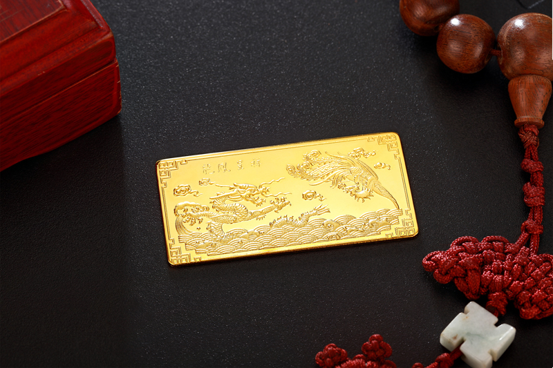 珂兰 足金黄金金条投资龙凤呈祥 收藏送礼 尊贵定制 500g