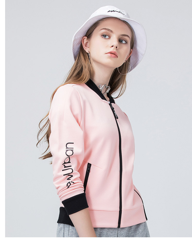 特步女装针织运动服2020秋冬季保暖舒适时尚潮流女外套立领简约女服装