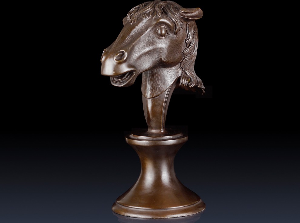 纯铜圆明园十二生肖兽首工艺品摆件家居办公室装饰品兽首工艺品生肖羊