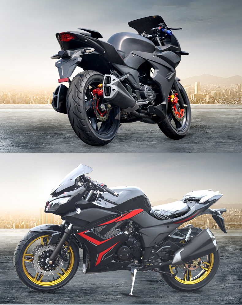 民宇 国四电喷地平线s款摩托车跑车 重型大型机车公路赛街车趴赛越野