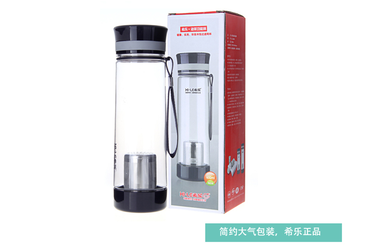 
                                                                                希乐泡茶功能杯XL-5660/5680 500ml/650ml带提绳杯太空杯水茶分离水杯子 本色 650ml XL-5680                