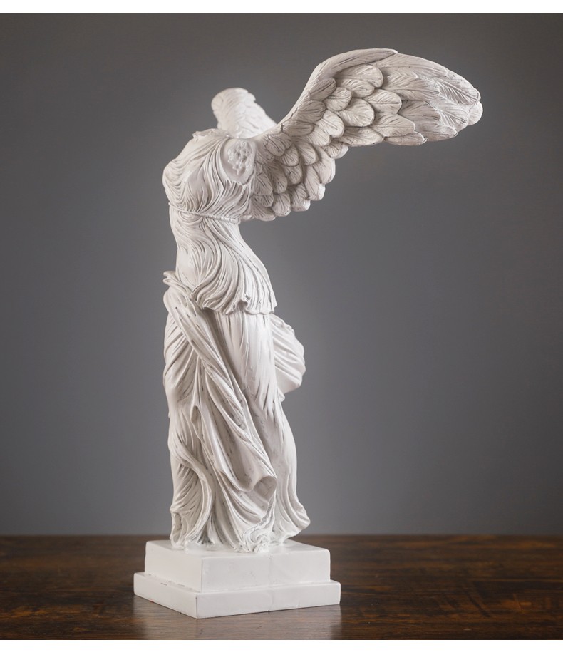 裕谷北欧石膏像摆件创意家居胜利女神立体装饰品客厅书房办公室桌面