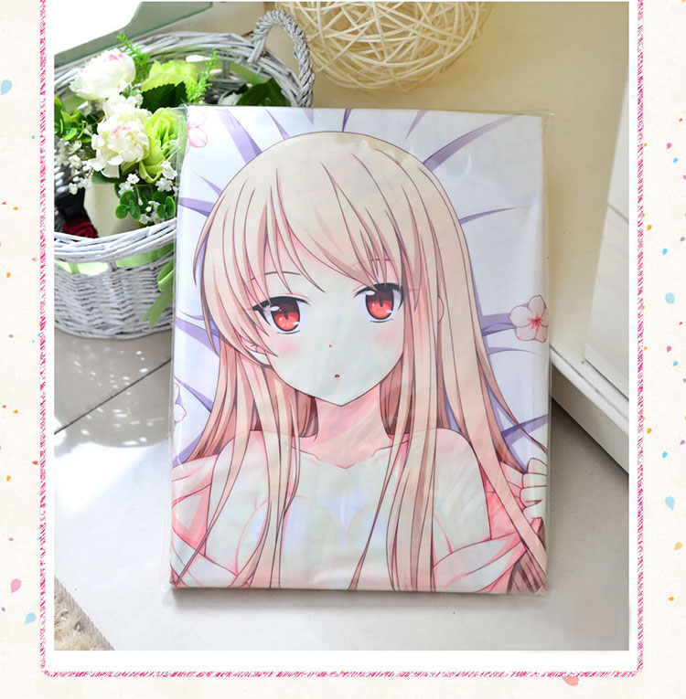 日本宅男靠枕长款等身抱枕动漫周边53约会大作战诱宵美九舒适绒50150