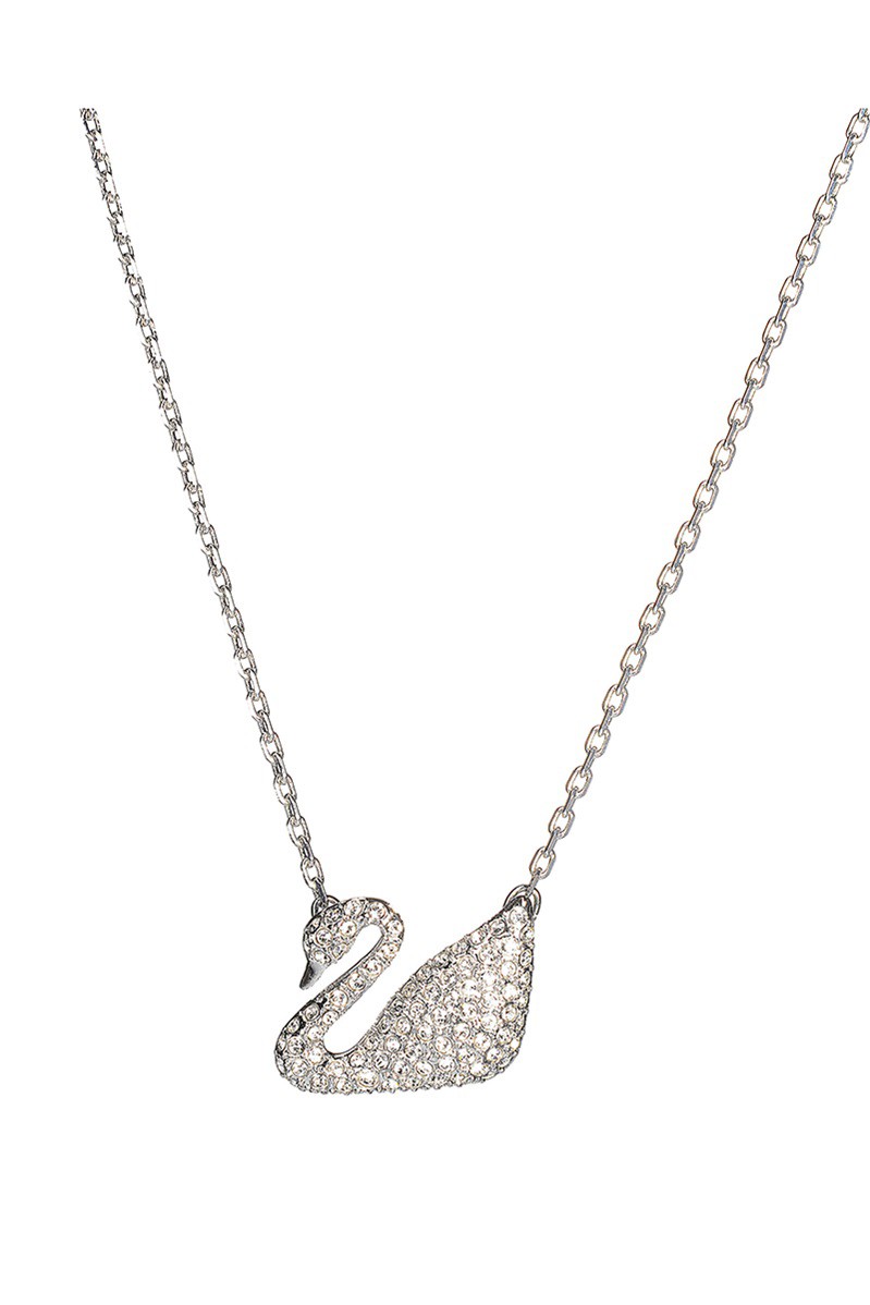世奇swarovski女士时尚大气黑天鹅项链锁骨链iconicswan白色5007735