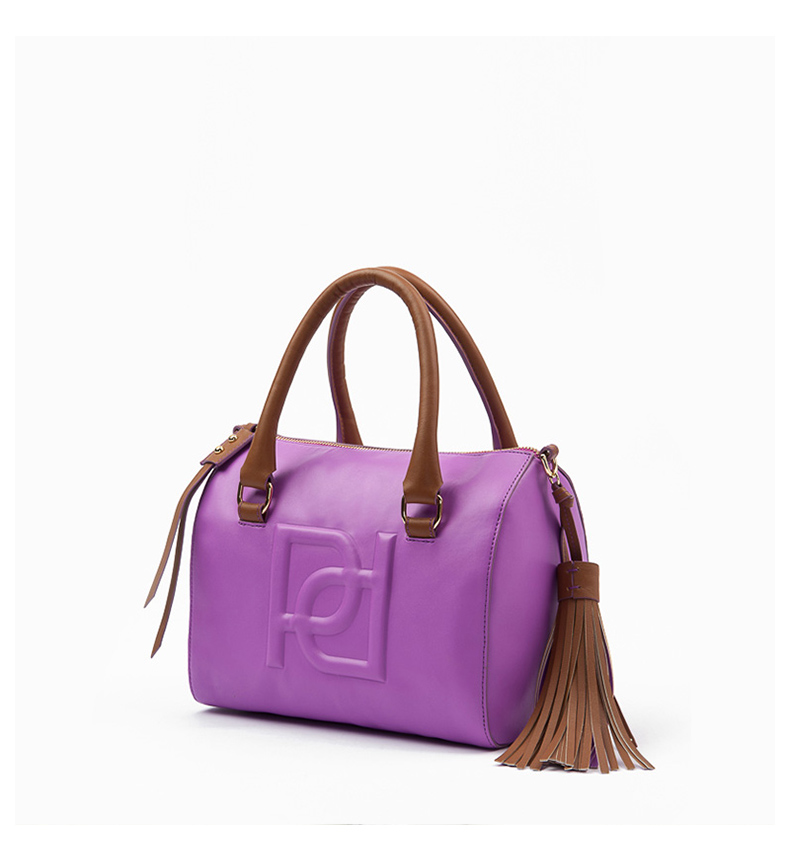 ports/宝姿 双p标志流苏小号手提包 lc8a0347ruc013 紫色 s