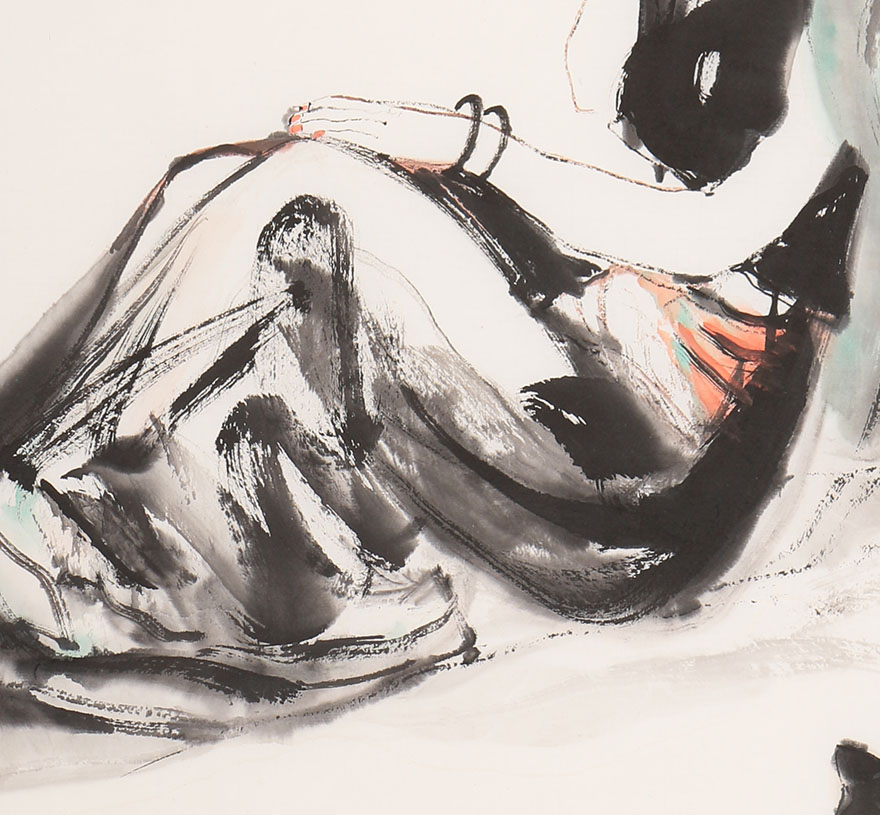 王志轻《玉女图d》河北美协会员