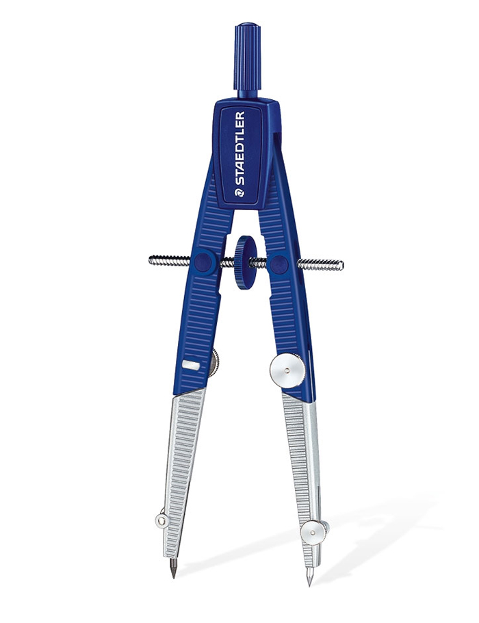 《德国施德楼高级学生精准圆规 分规 带延长脚和绘图