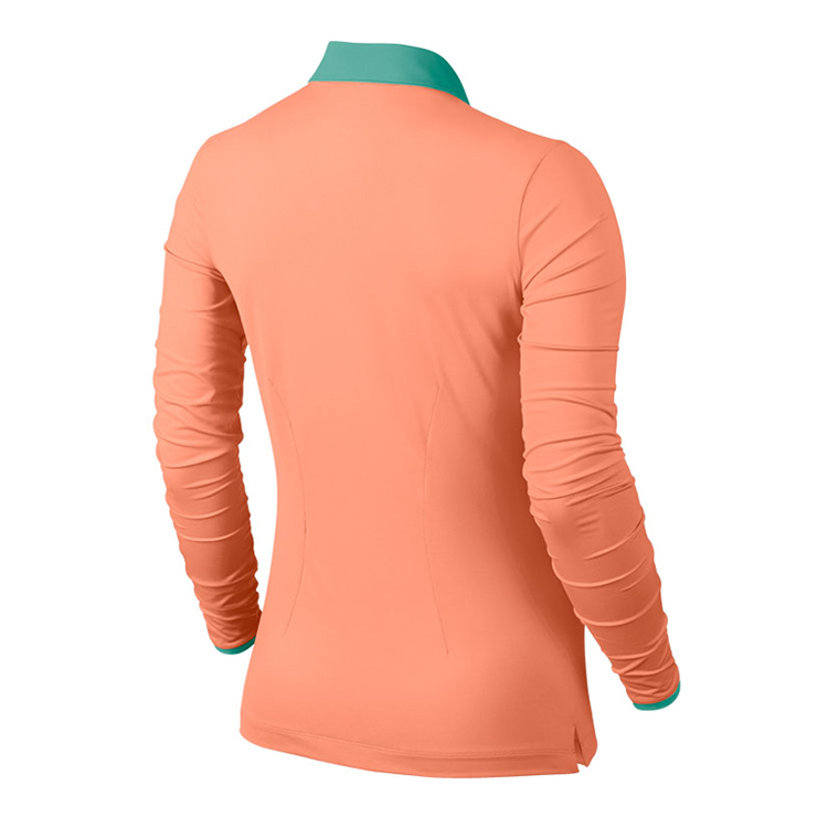 耐克女装 高尔夫服装 翻领长袖针织衫polo衫长袖 640381 640381-832 l