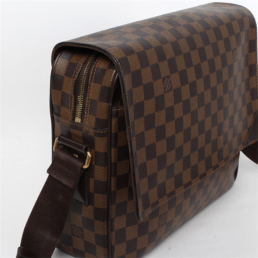 90新lv路易威登咖啡色棋盘格包单肩斜挎包男包