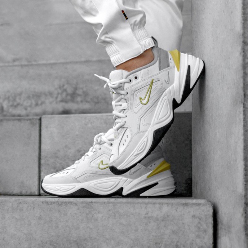 nike耐克新款男女鞋m2k黑白复古老爹鞋休闲运动鞋跑步鞋ao3108006白灰