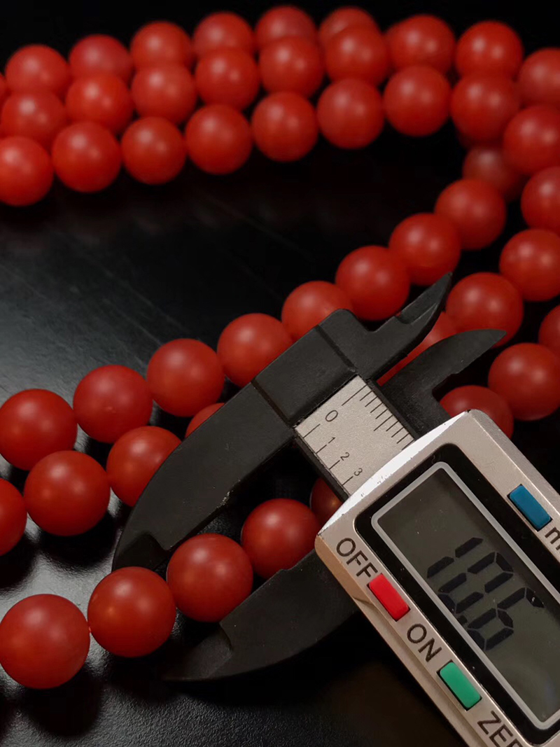 尚鱼 保山南红大水沟料辣椒红108佛珠色泽鲜艳红润