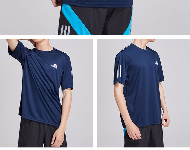 adidas男服短袖t恤新款网球climacool跑步健身运动服dp2875du0859黑色