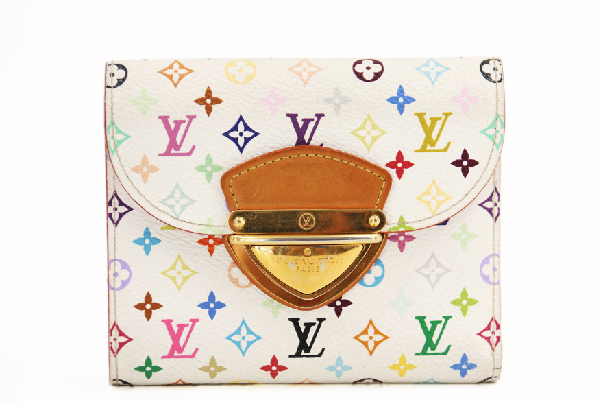 lv路易威登经典白三彩monogram multicolore女士钱包【图片 价格 品牌