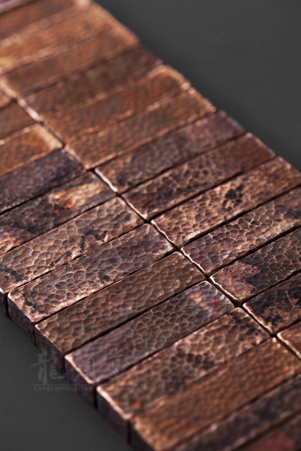 龙颜堂锤目茶搁日式茶道具紫铜手打手工仿古做旧创意茶搁架笔架 大号