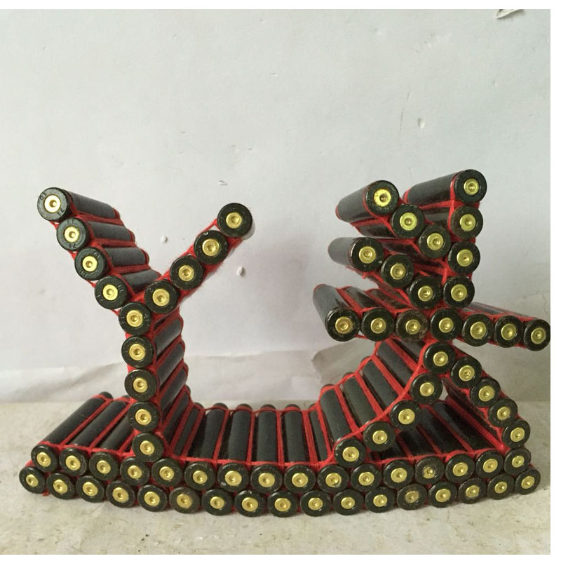 95子弹壳工艺品手编红线丫头送亲朋好友礼物收藏纪念摆件军旅送朋友 1