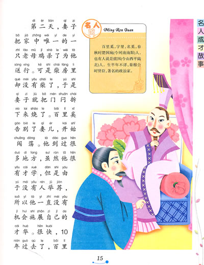 孔子学琴 谦虚好学的李固 大器晚成的百里奚 王充读书 姜子牙钓鱼