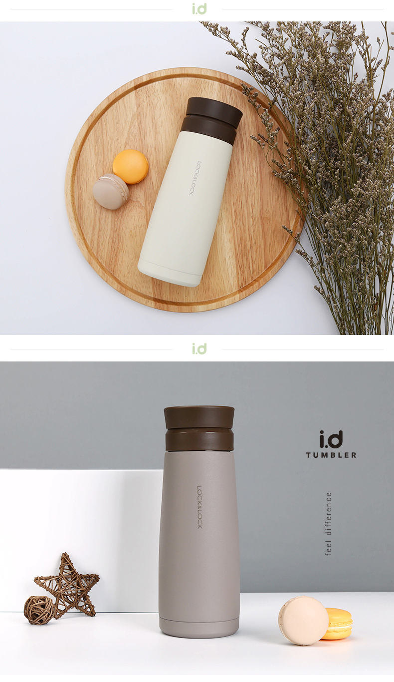 &lock)旋转盖保温杯不锈钢水杯学生男女茶杯陶瓷内胆情侣保温水杯杯子