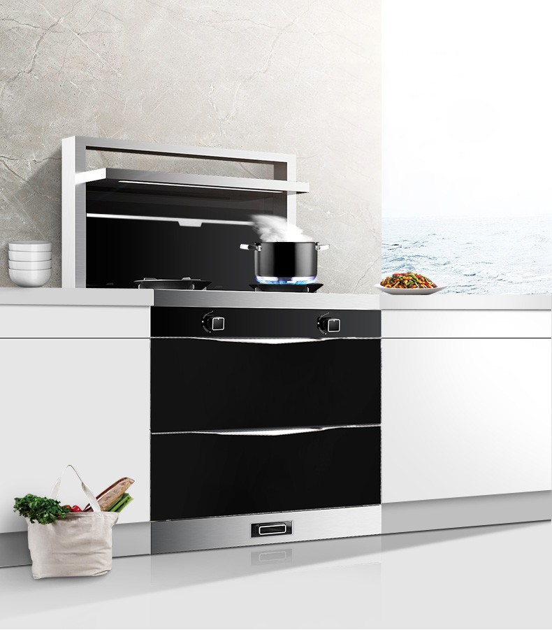 【商场同款】aacaro/欧卡罗b2集成灶分体式一体灶油烟机燃气灶具消毒