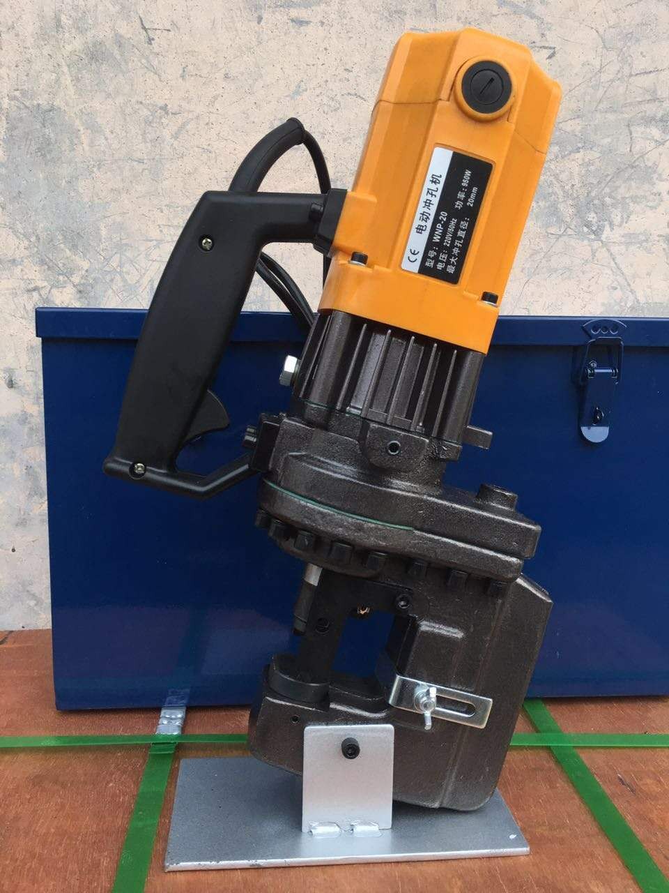 电动冲孔器角钢冲孔机干挂大理石打孔机槽钢打孔器冲槽钢机 椭圆孔