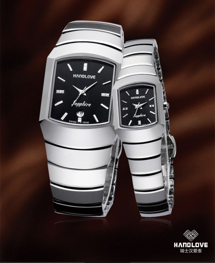 汉爱(handlove)蓝宝石镜面石英女表h1.2819l