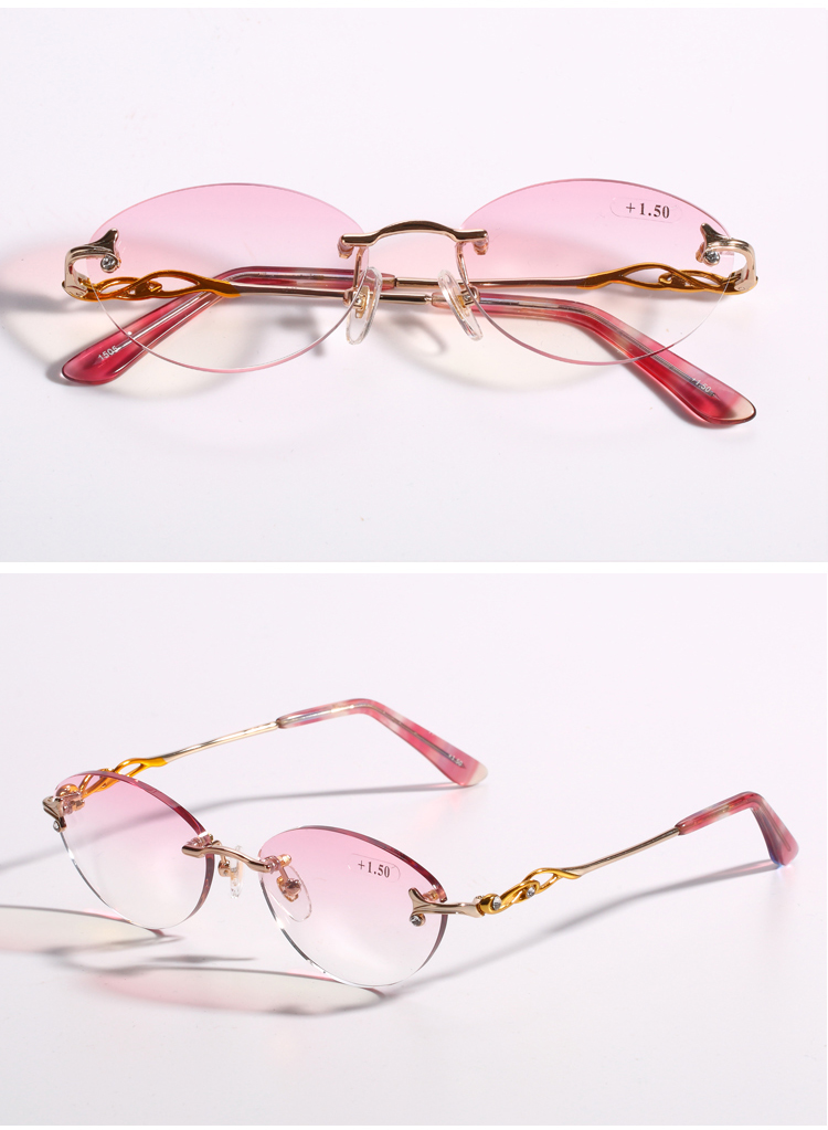 alsenor/艾森诺 老花镜女 进口镜片 远近两用渐进多焦点 可戴着走路